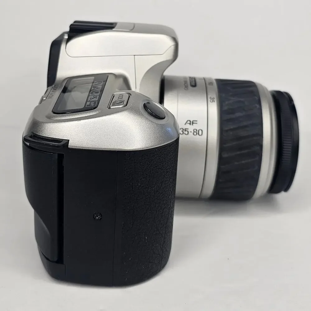 MINOLTA QTsi AF 35-80 Zoom 35mm Film CAMERA AA Battery AS IS Not Working Project